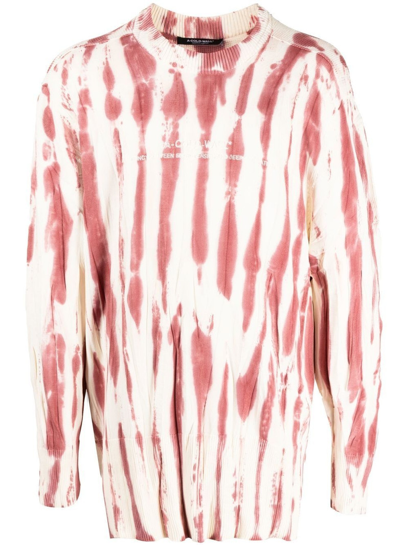 tie-dye logo-print jumper 1