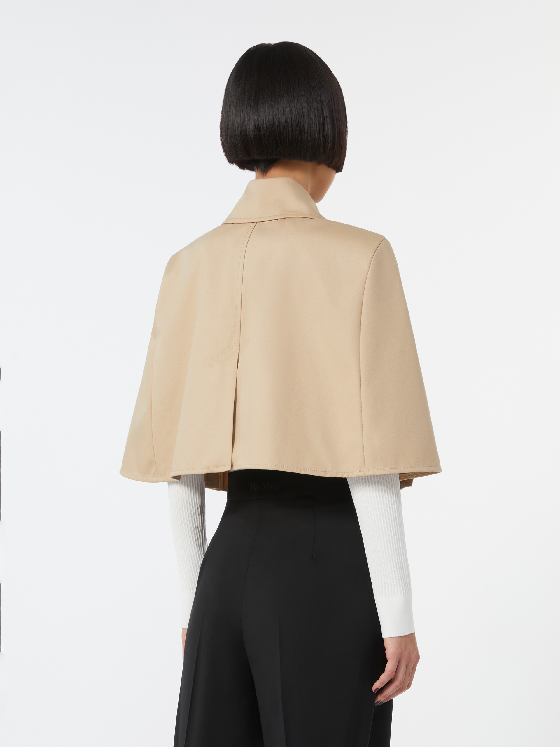 PADRE Cropped water-repellent cotton cloak - 4