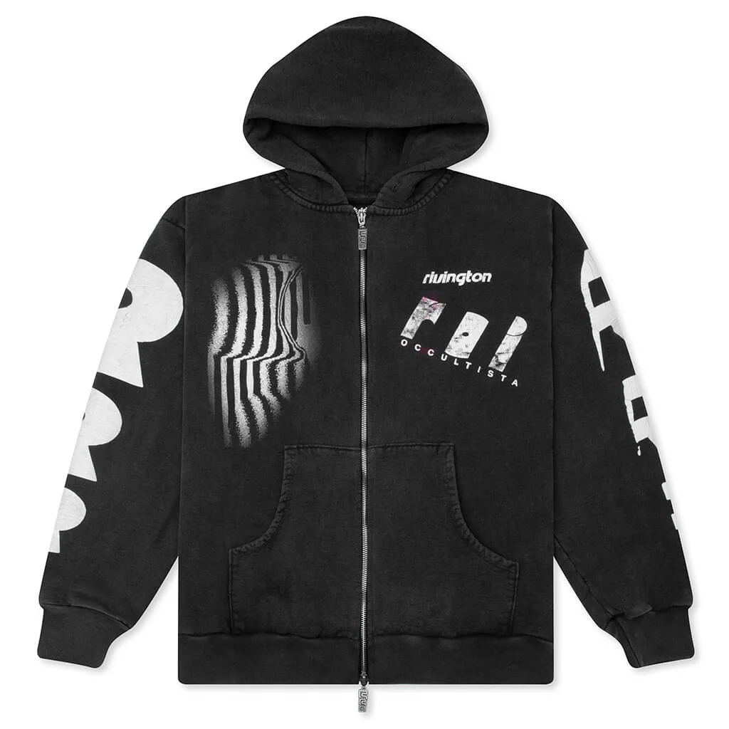 APOCRYPHA PIOUS ZIP HOODIE - MECHANIC BLACK - 1