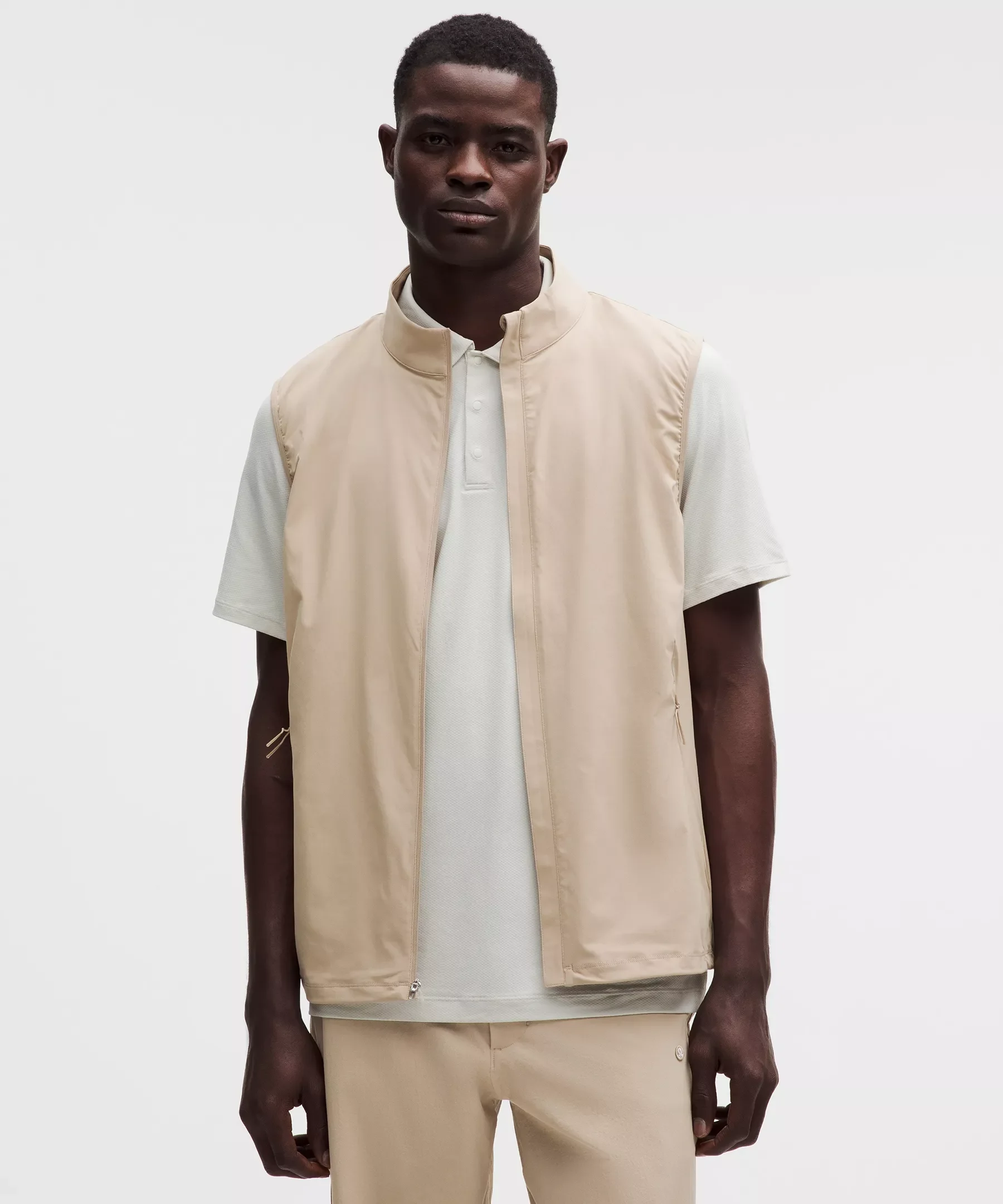 Windproof Full-Zip Golf Vest - 1