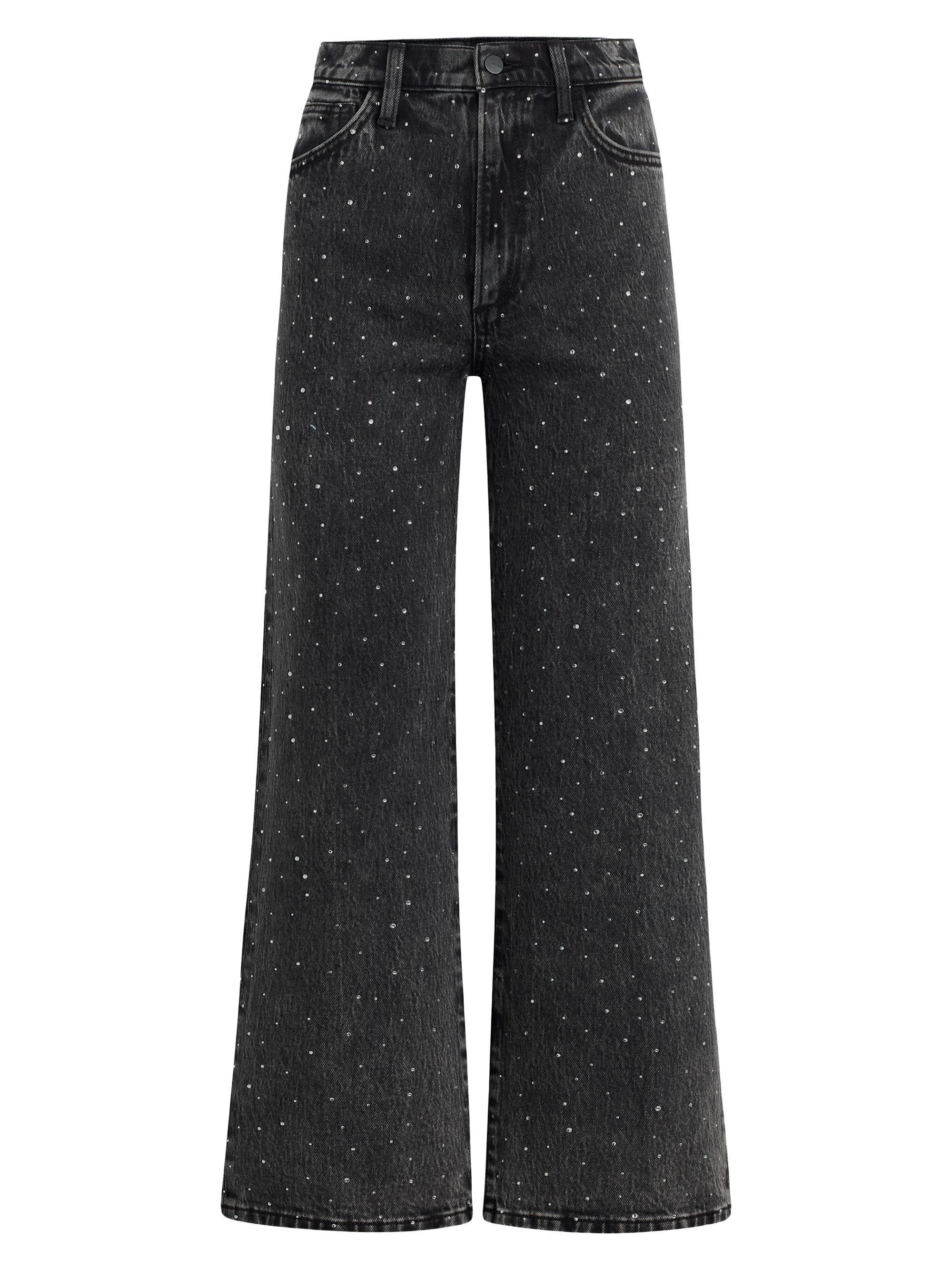 Women's The Blake Rhinestone High-Rise Crop Jeans - Cosmic Night - 1