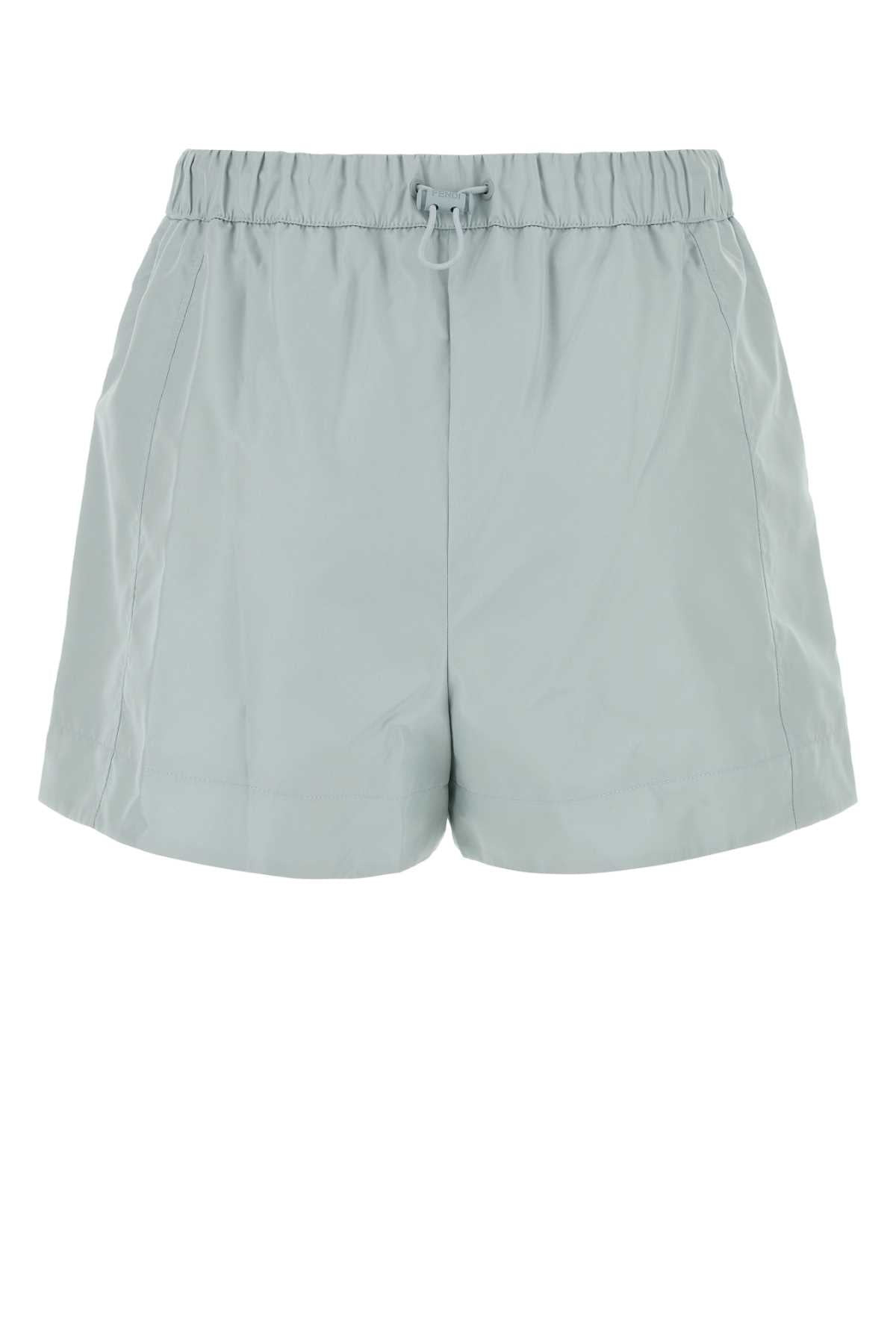 Fendi Women Powder Blue Polyester Shorts - 2