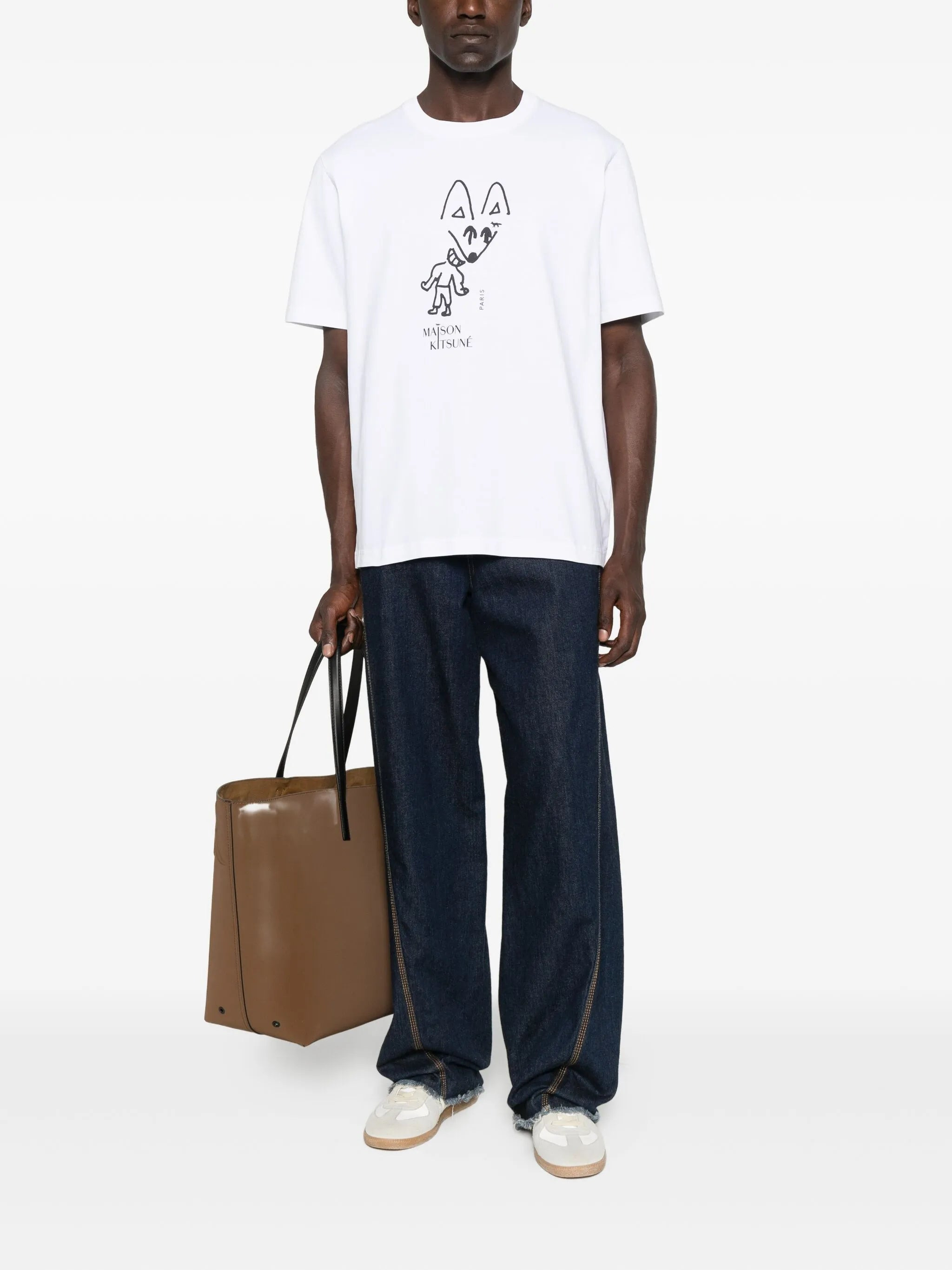 Maison Kitsuné Fox-print T-shirt - 3