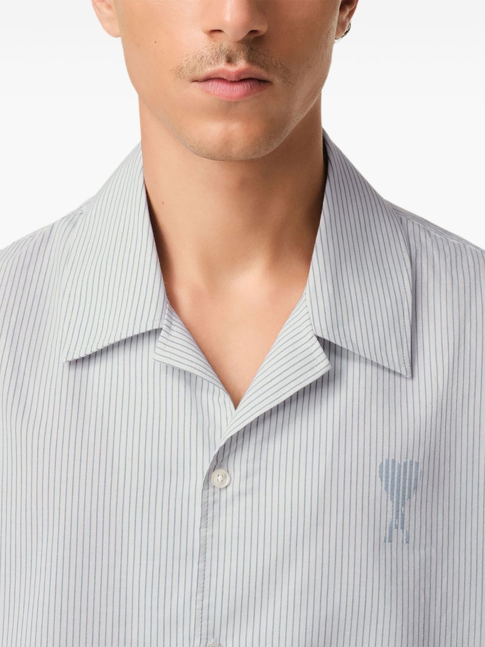 camp-collar short-sleeve shirt - 6