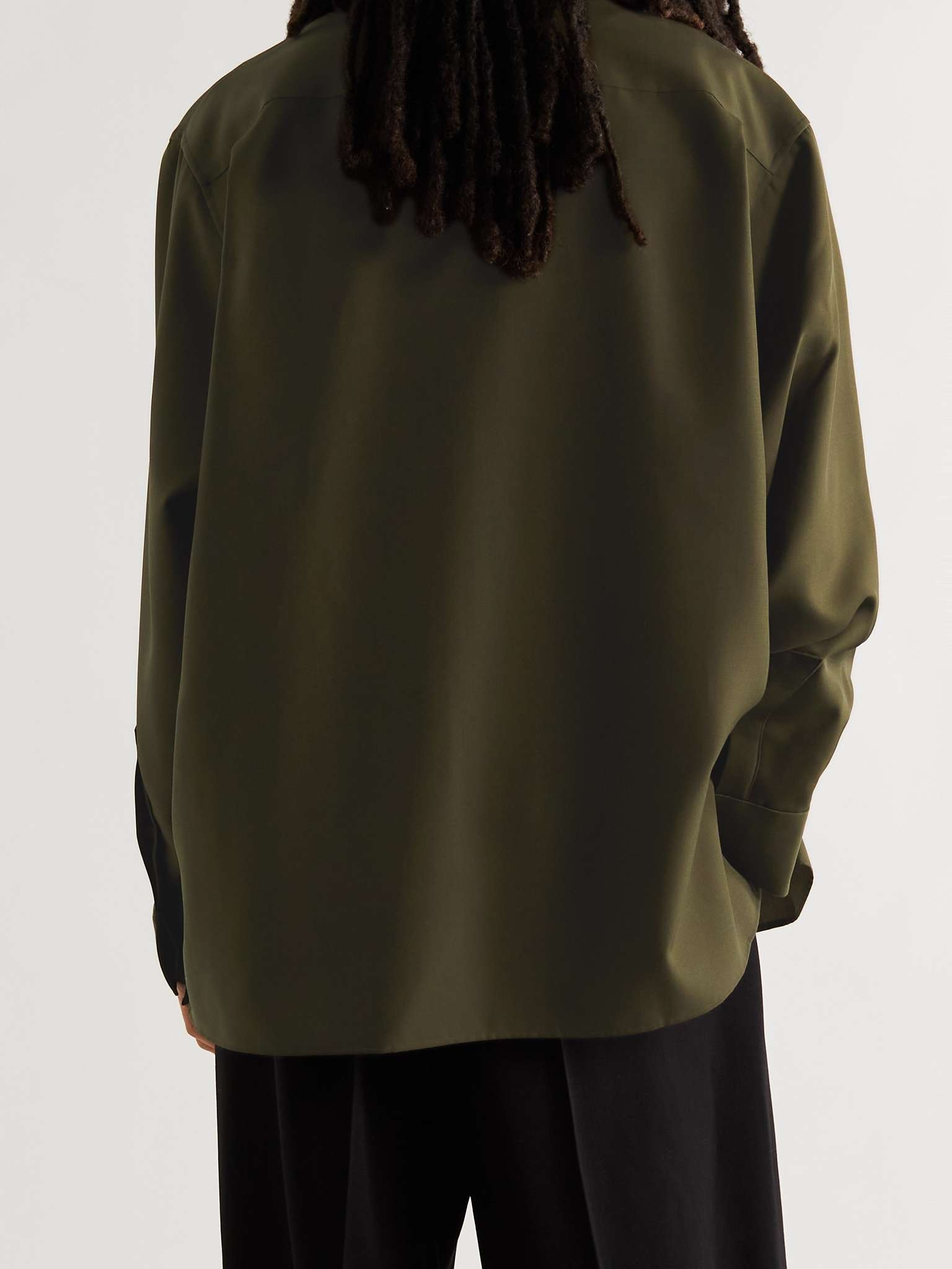 Oversized Wool Overshirt - 4