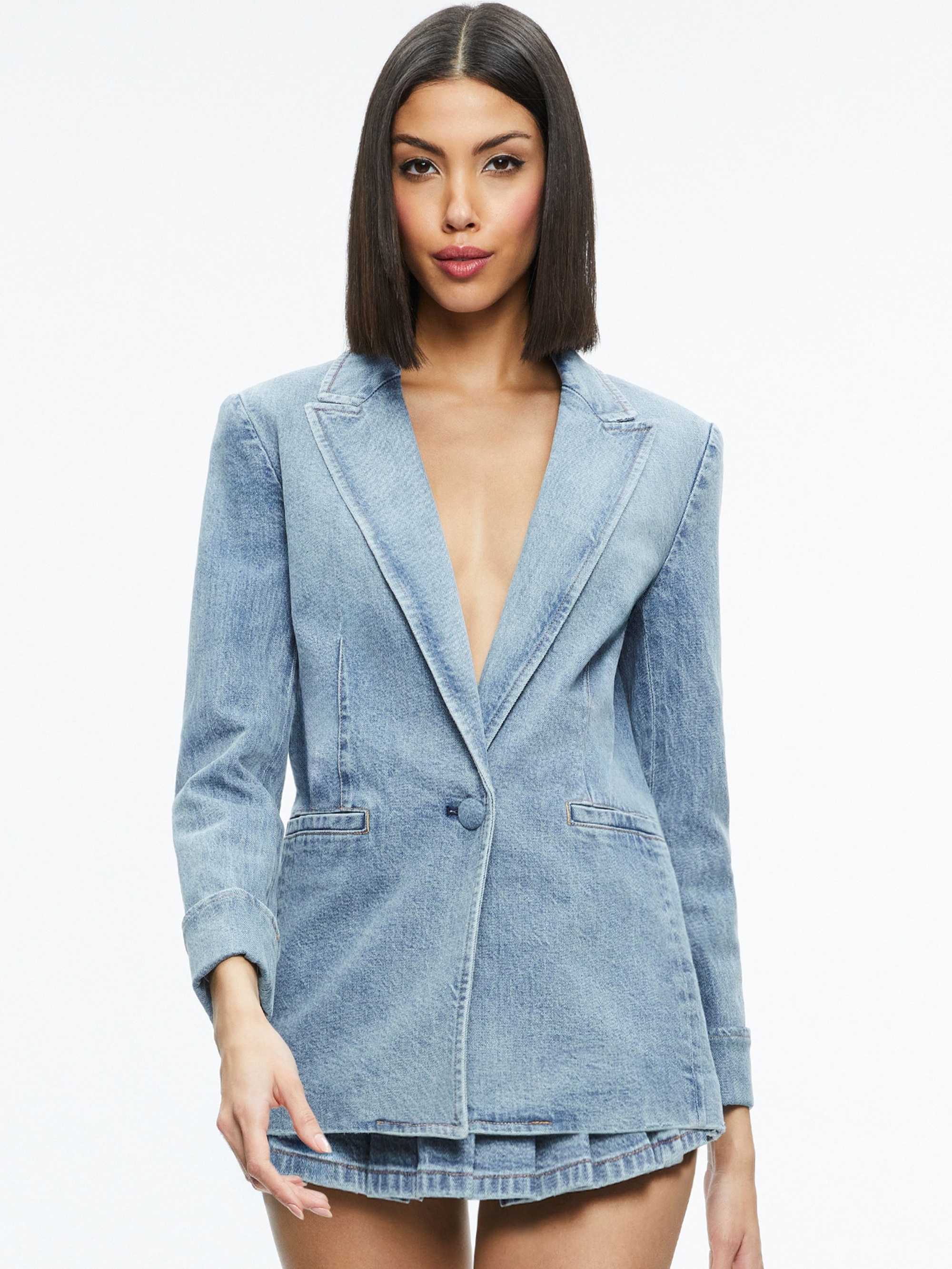 JUSTINE ROLLED CUFF BLAZER - 2