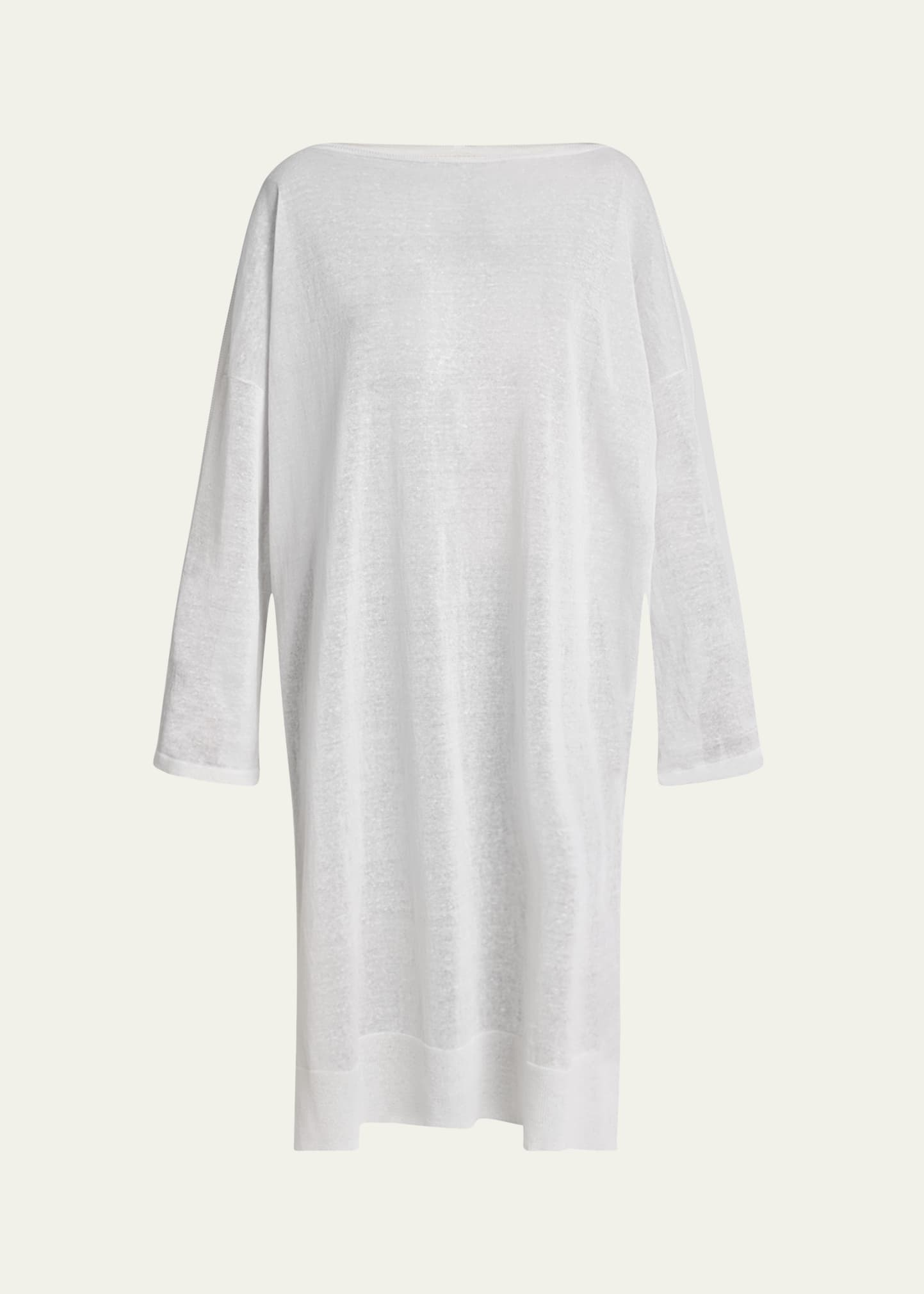 Silk Linen Tunic Dress - 1