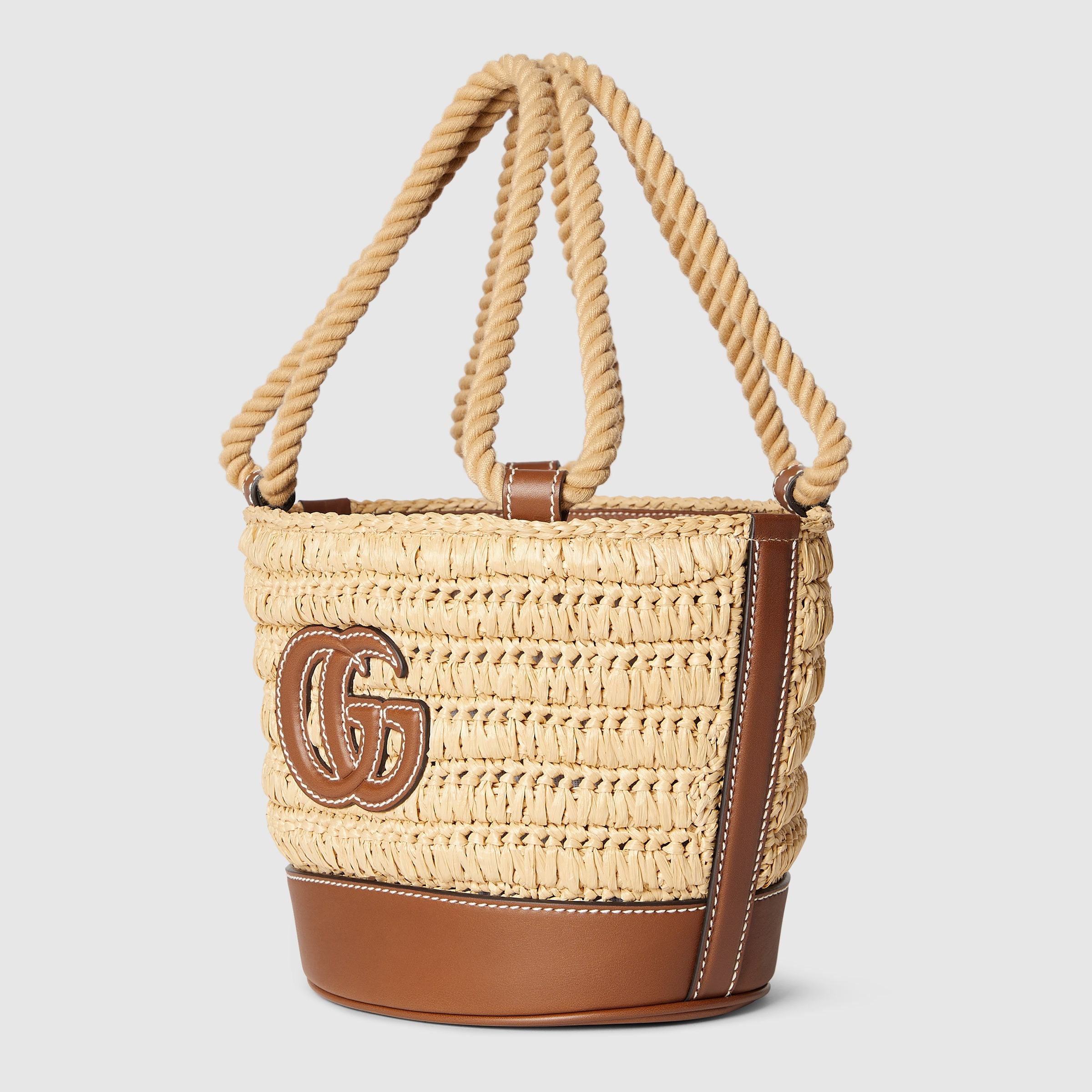 Woven mini bucket bag - 2