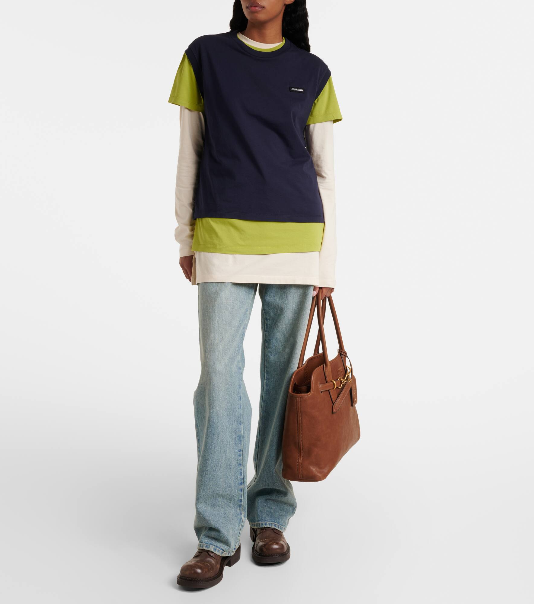 Set of 3 cotton jersey T-shirts - 2