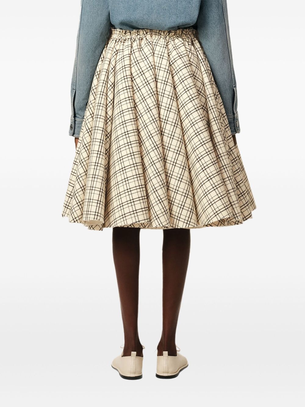 checkered skirt - 4