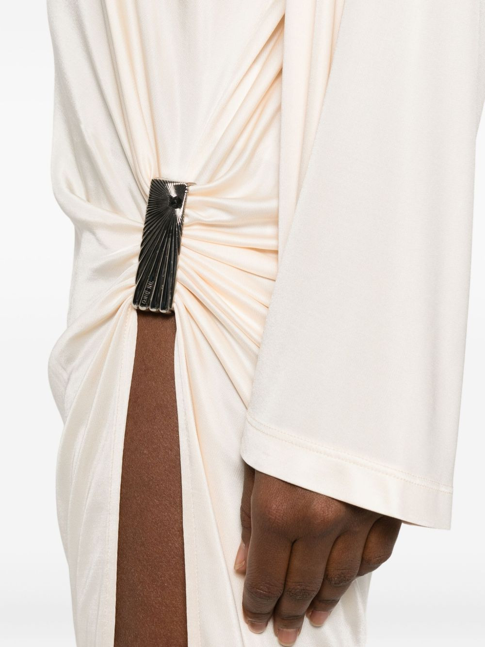knot-detail midi dress - 5