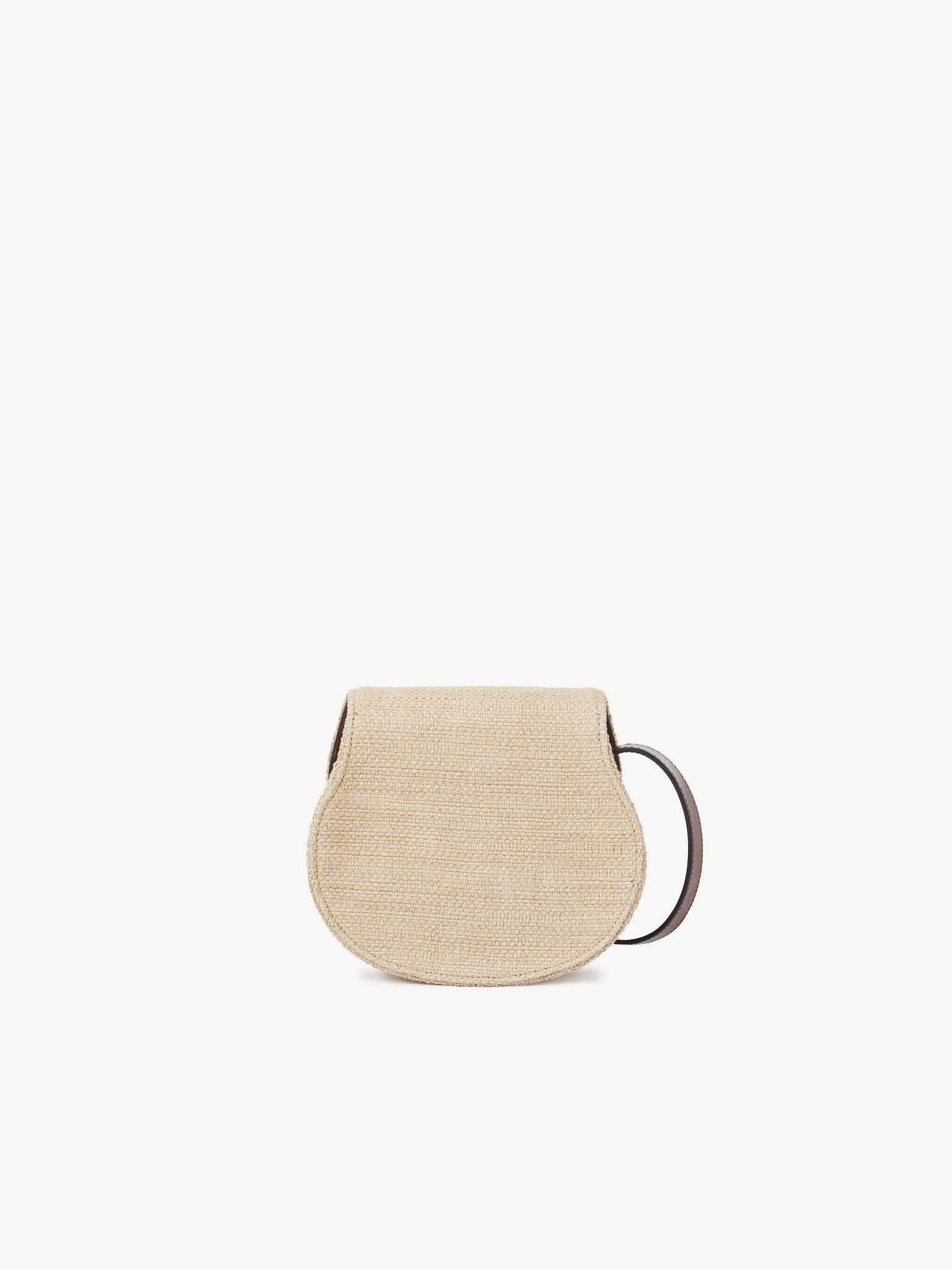 SMALL MARCIE SADDLE BAG IN RAFFIA-EFFECT FIBERS - 4