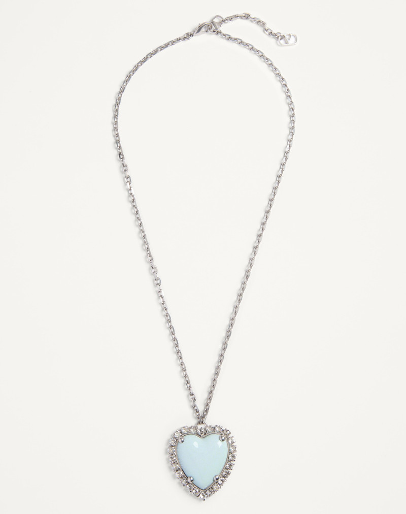 COEUR HYPERBOLE NECKLACE IN METAL, RESIN AND SWAROVSKI® CRYSTALS - 1