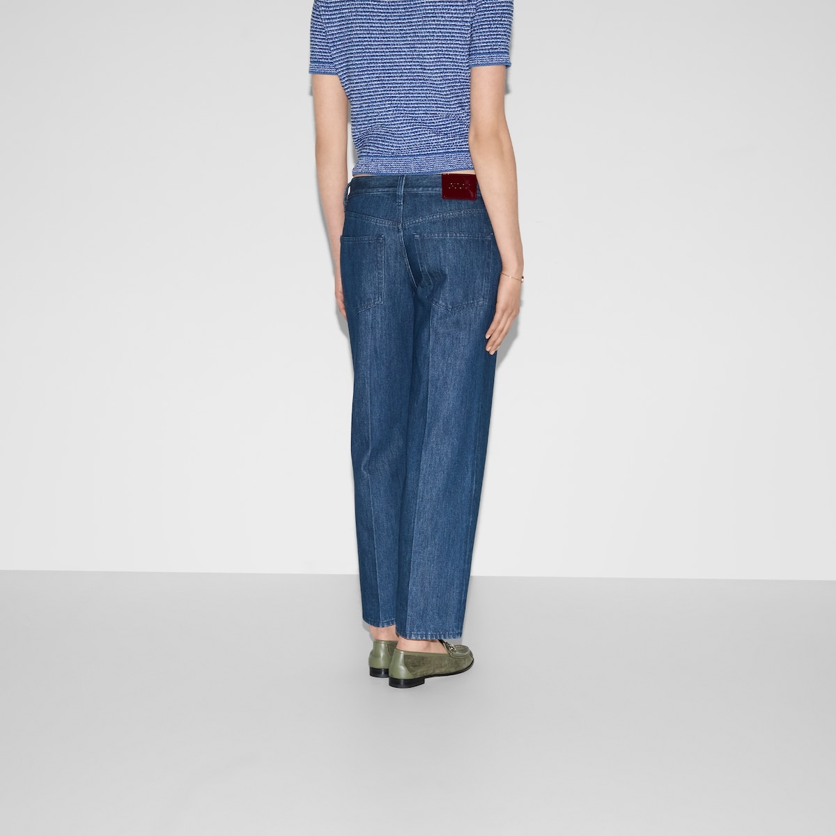 Straight fit denim pants - 4