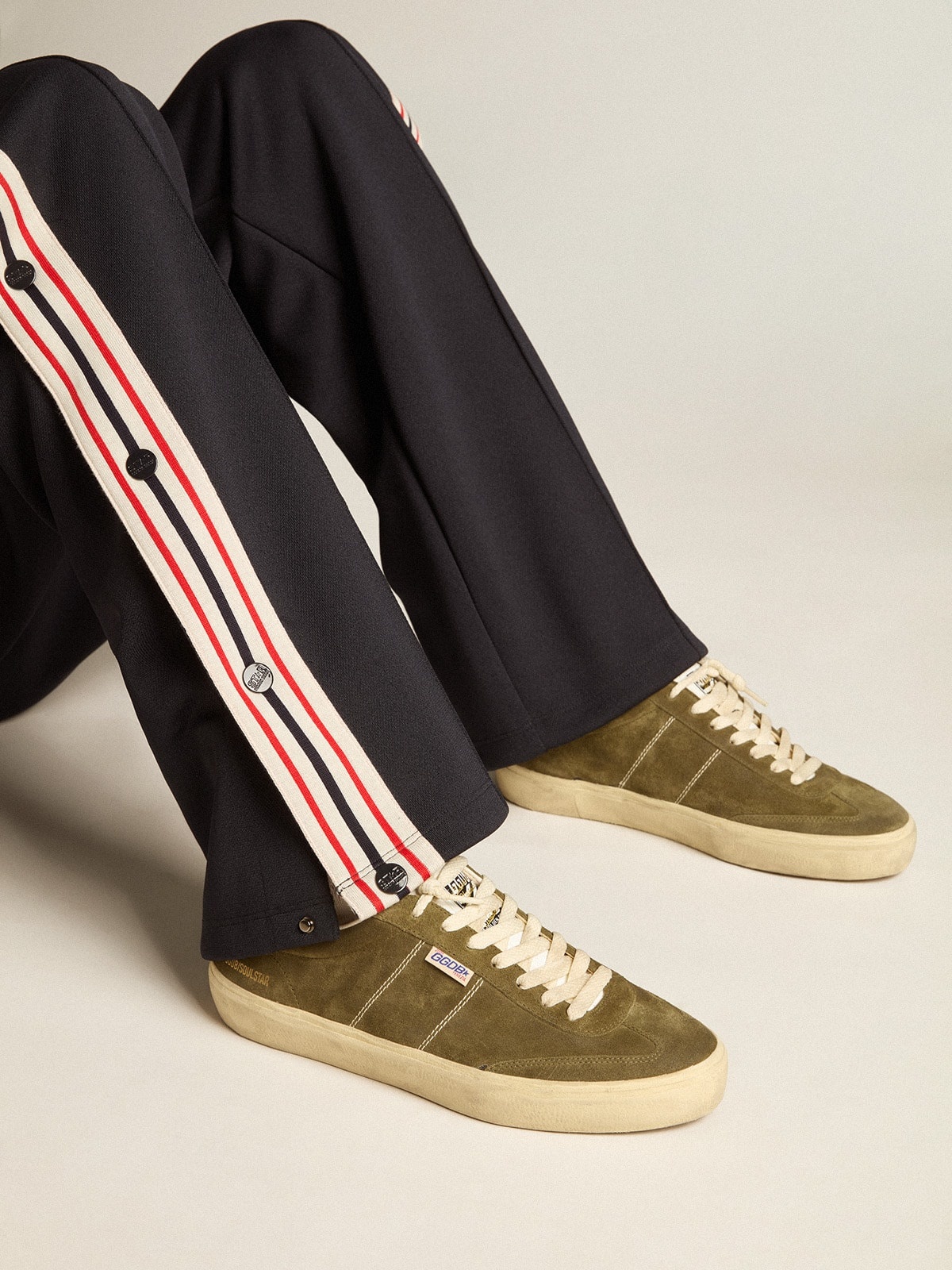 Men’s Soul Star in olive-green suede - 3