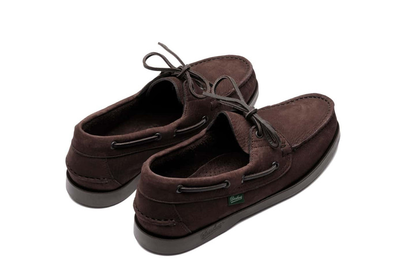 Paraboot Barth Taurillon Nubuck Chocolate - Rubber Sole outlook