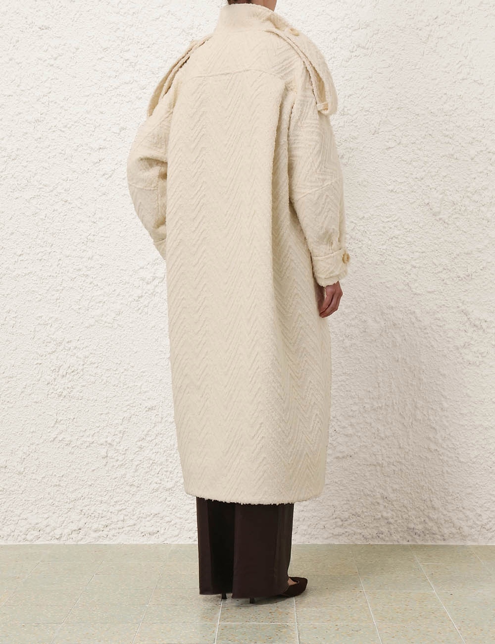 ILLUSTRATION CHEVRON COAT - 4
