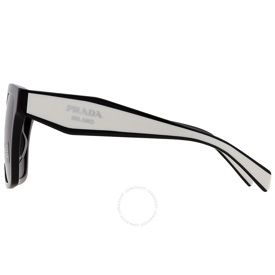 Prada Dark Grey Square Ladies Sunglasses PR 24ZSF 1AB5S0 57 - 4