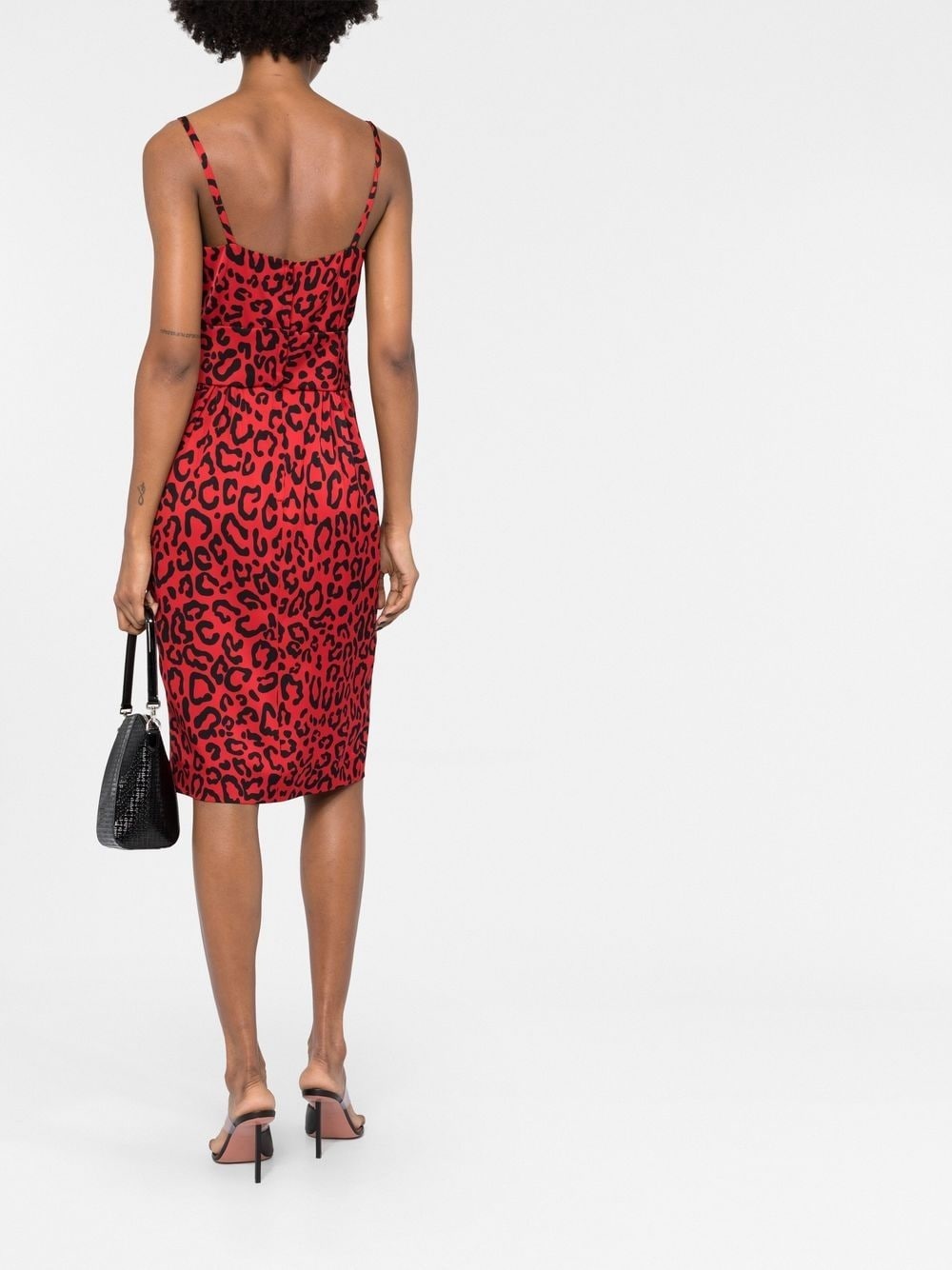 leopard-print midi dress - 6