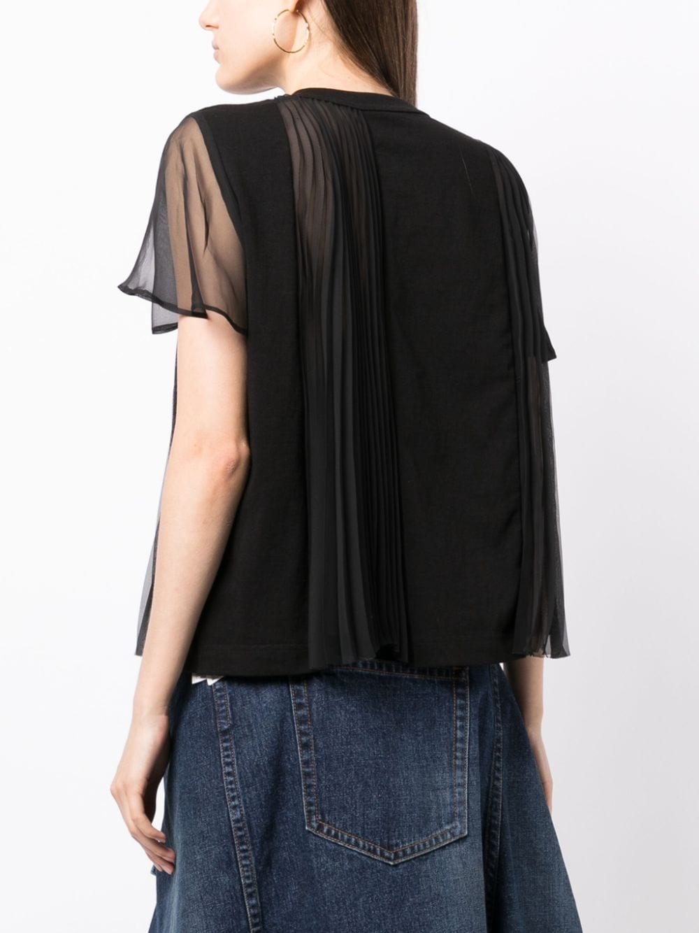 asymmetric cotton T-shirt - 4