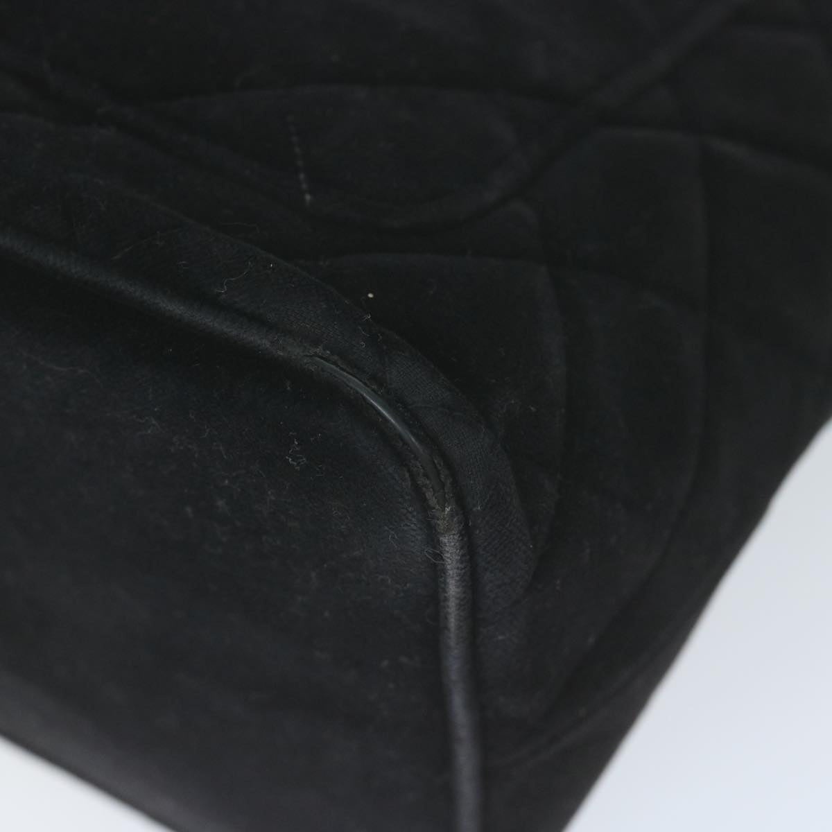 CHANEL Materasse Tote Bag Velor Standard Black CC - 16