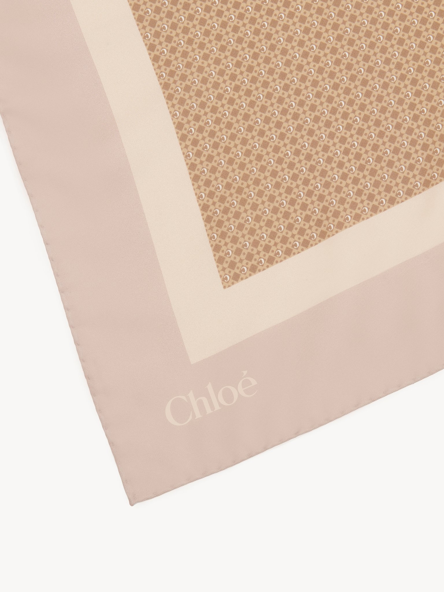 THE CHLOÉ MINI TIE-PRINT SCARF IN SILK - 3