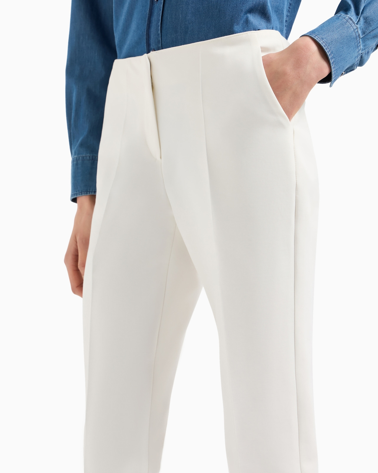 Stretch gabardine 7/8 trousers - 5