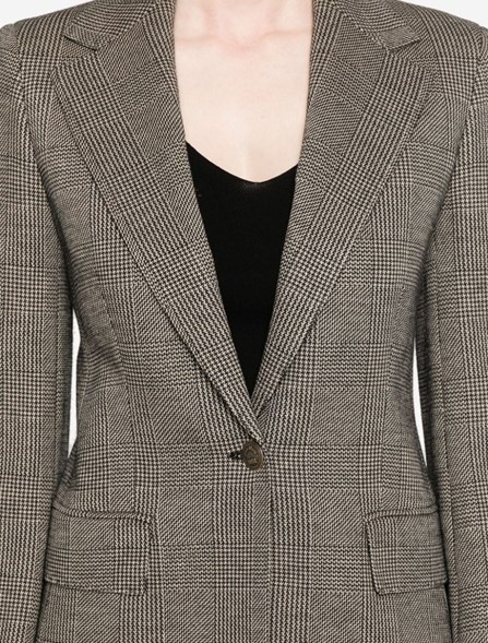 Prince of Wales single-breasted blazer - 2