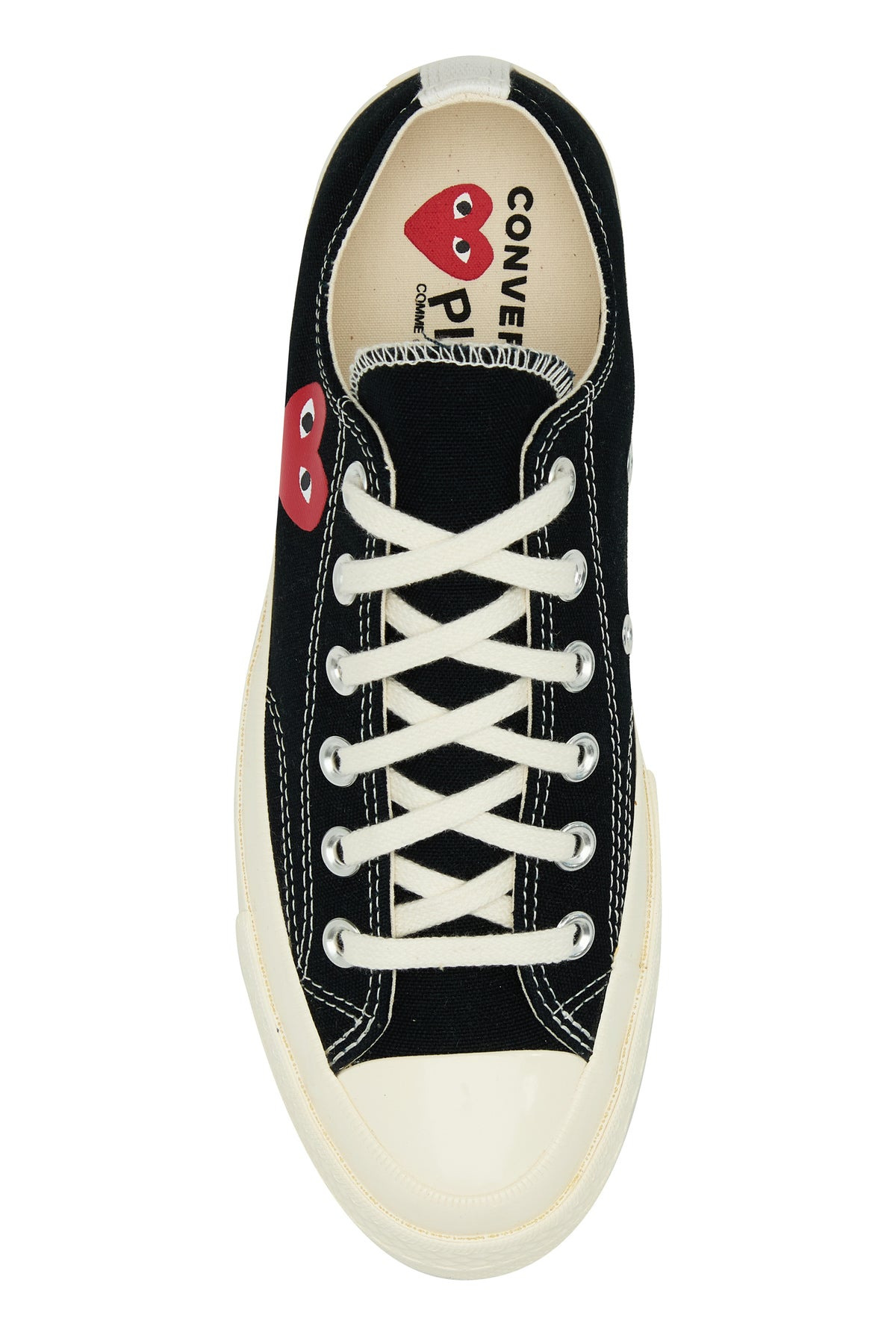 Black canvas Comme Des Garçons X Converse sneakers - 4