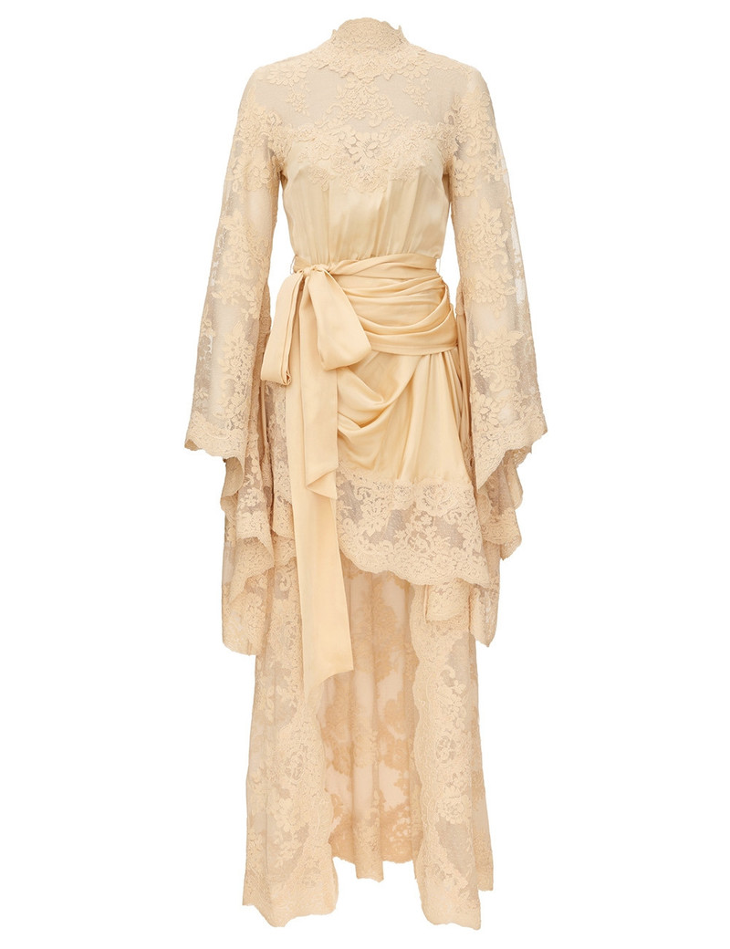 LUNA SATIN DRAPE DRESS 1