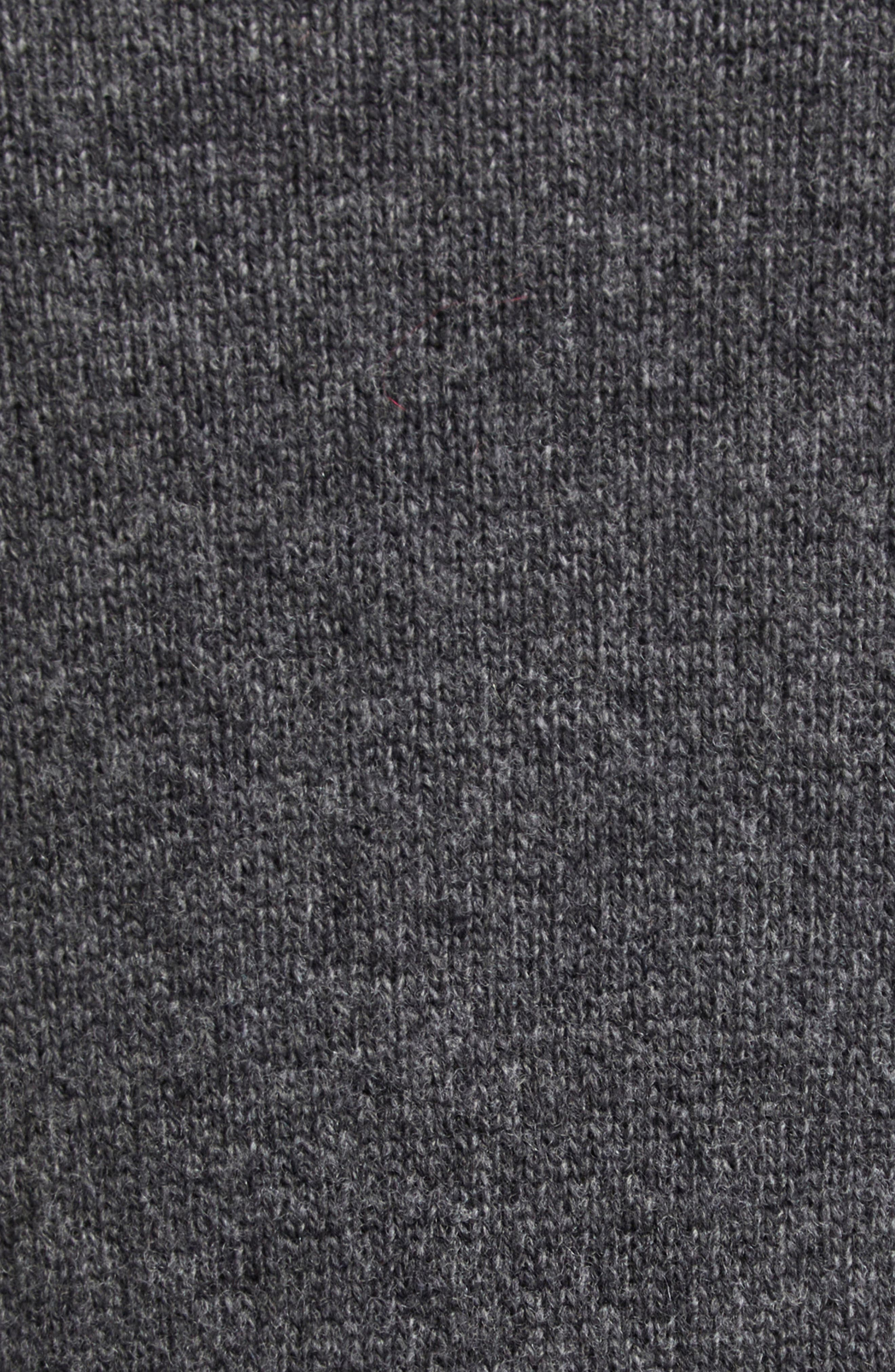 Rabanne Layered Look Wool Blend Sweater Dress in Dark Grey at Nordstrom - 6