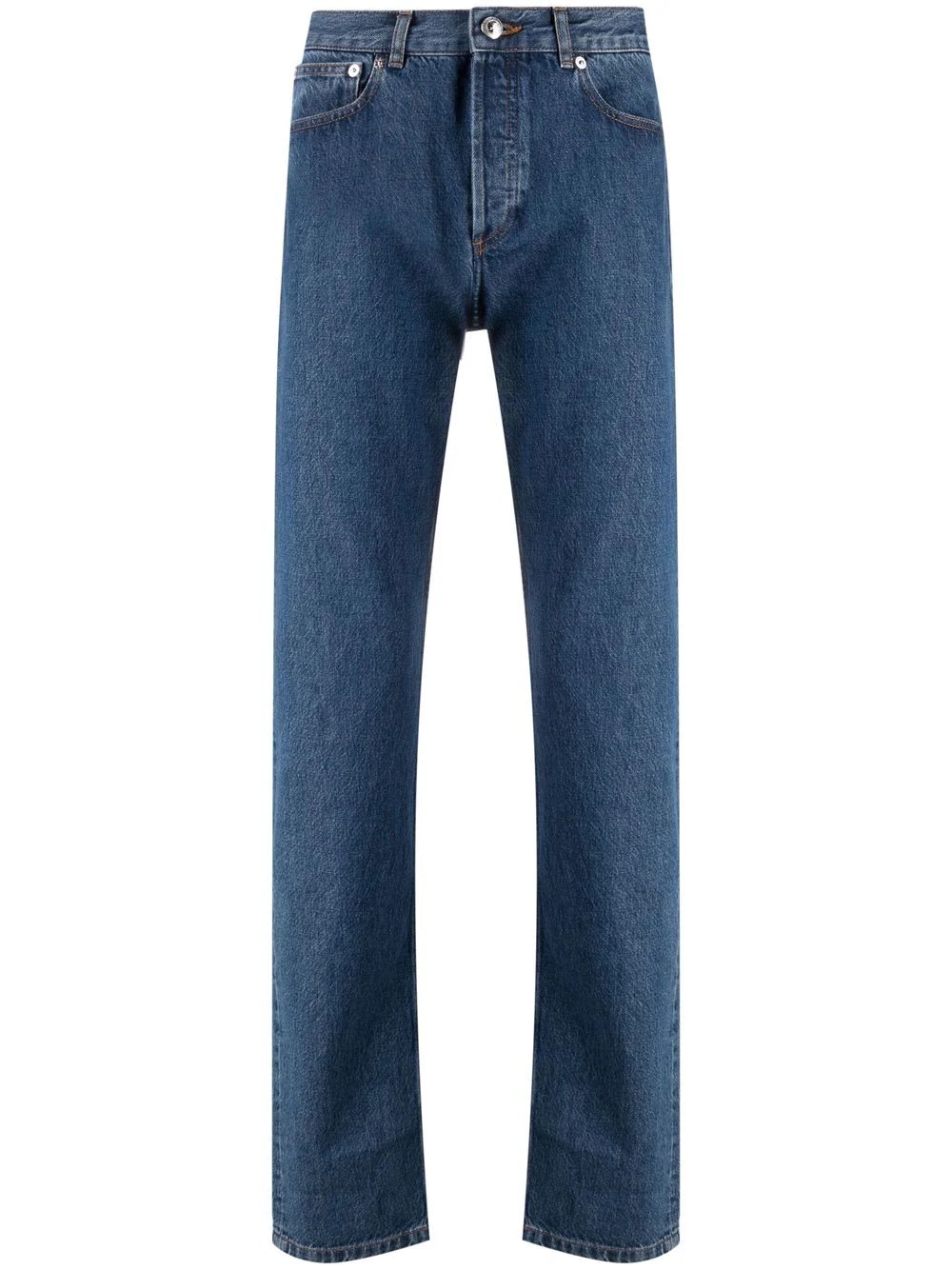 mid-rise straight jeans - 1