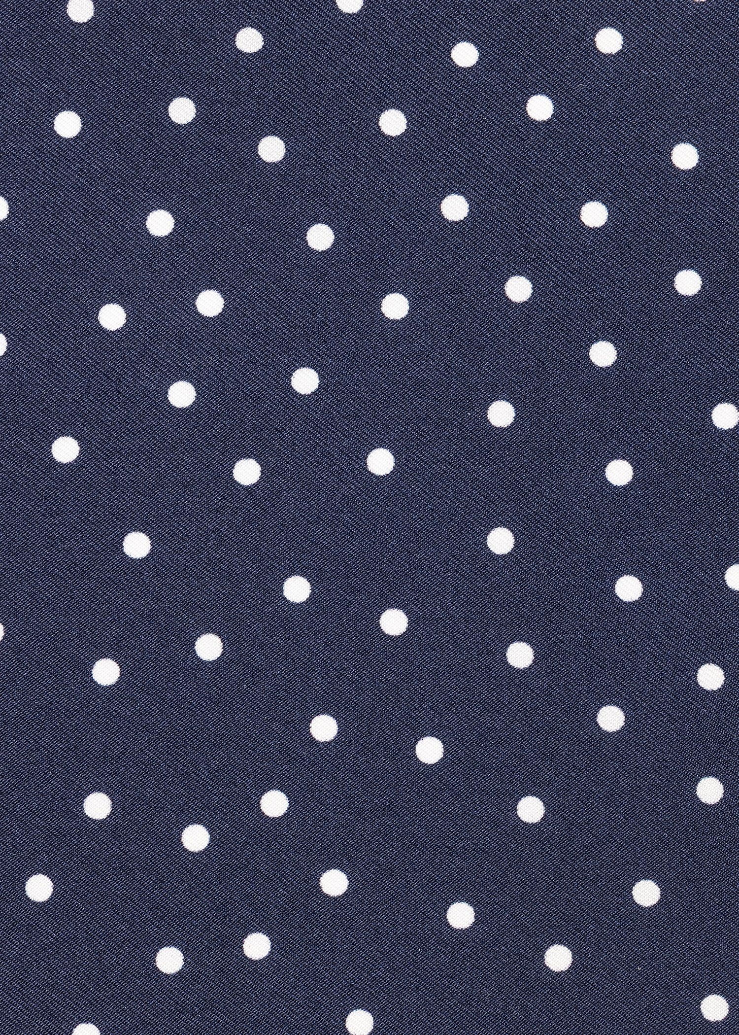 Navy Polka Dot Silk Pocket Square - 3