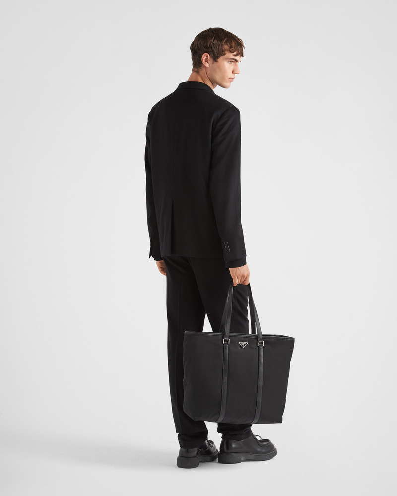 Prada Re-Nylon and Saffiano leather tote bag outlook