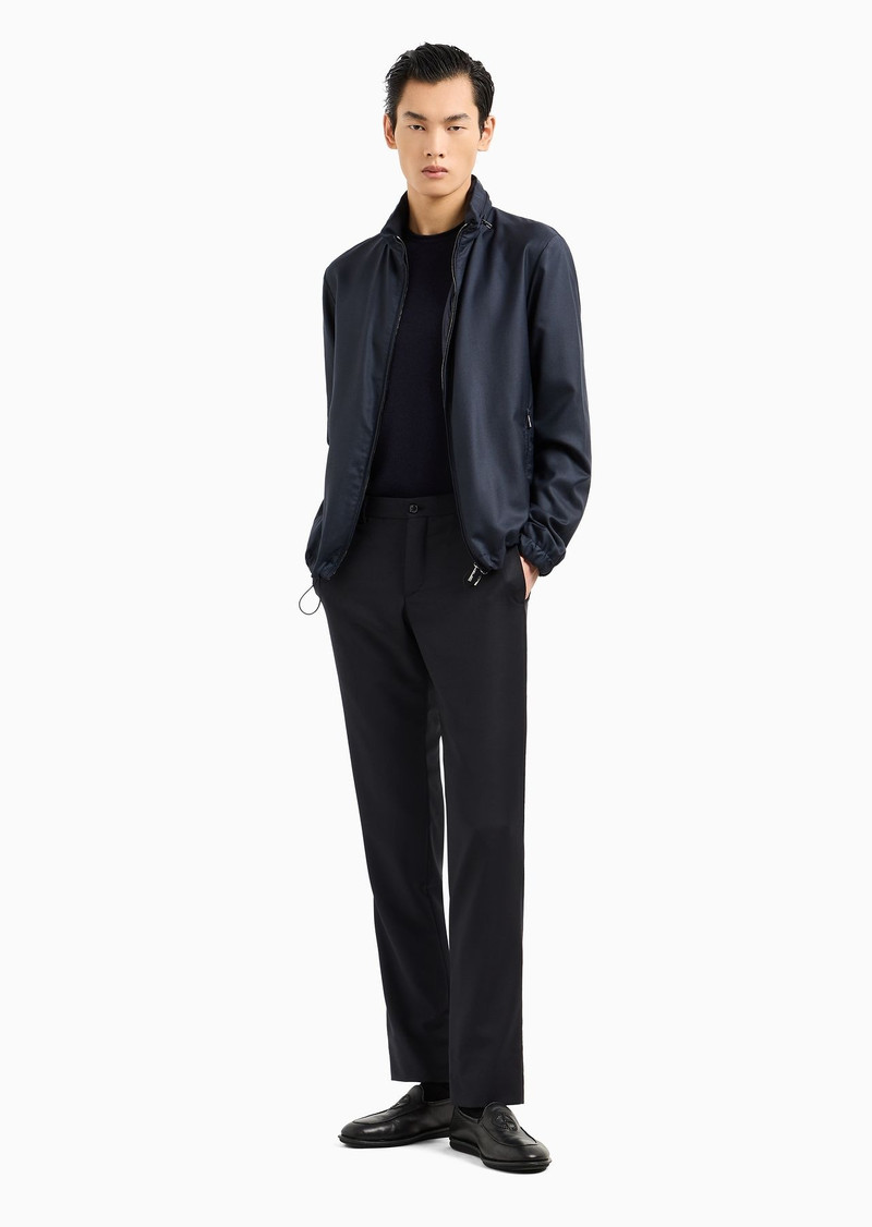 GIORGIO ARMANI Icon cashmere-blend gabardine blouson outlook