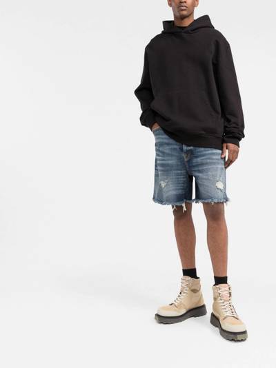 Palm Angels frayed denim shorts outlook