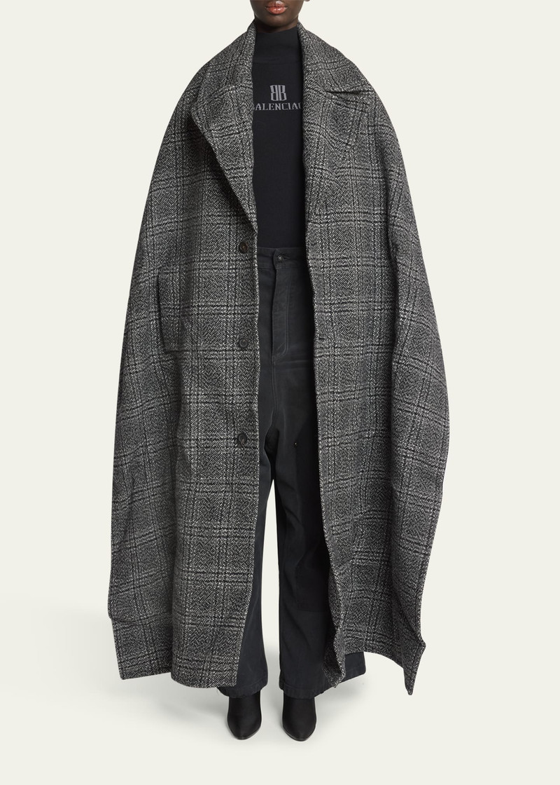 BALENCIAGA Check Coat Stole outlook