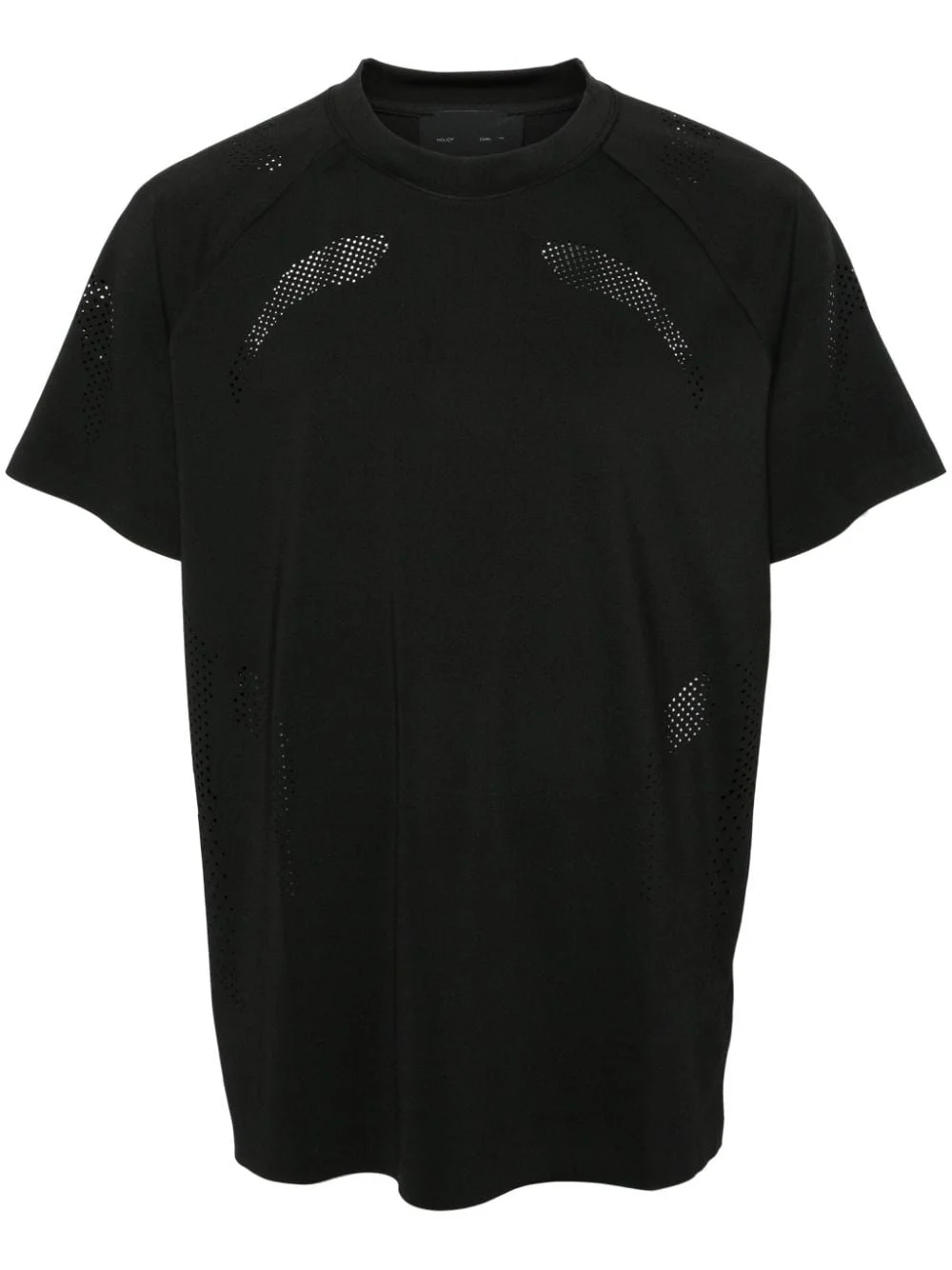 Intine round-neck perforated T-shirt - 1