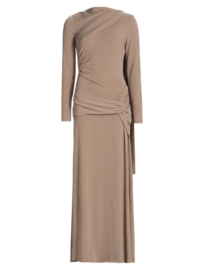 Women's Catherinson Gathered Knit Maxi Dress - Oat Latte 1