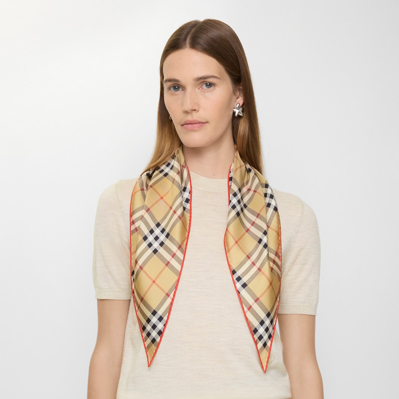Burberry Check Silk Scarf outlook