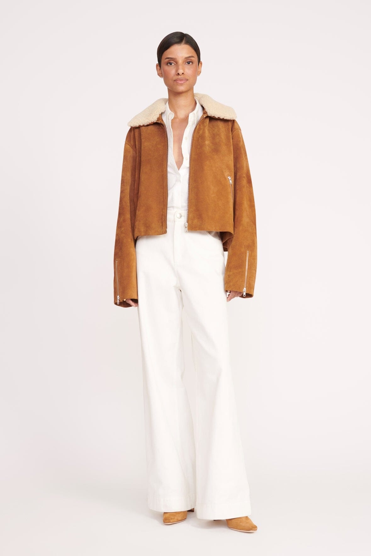 STAUD LENORA JACKET TAN - 2
