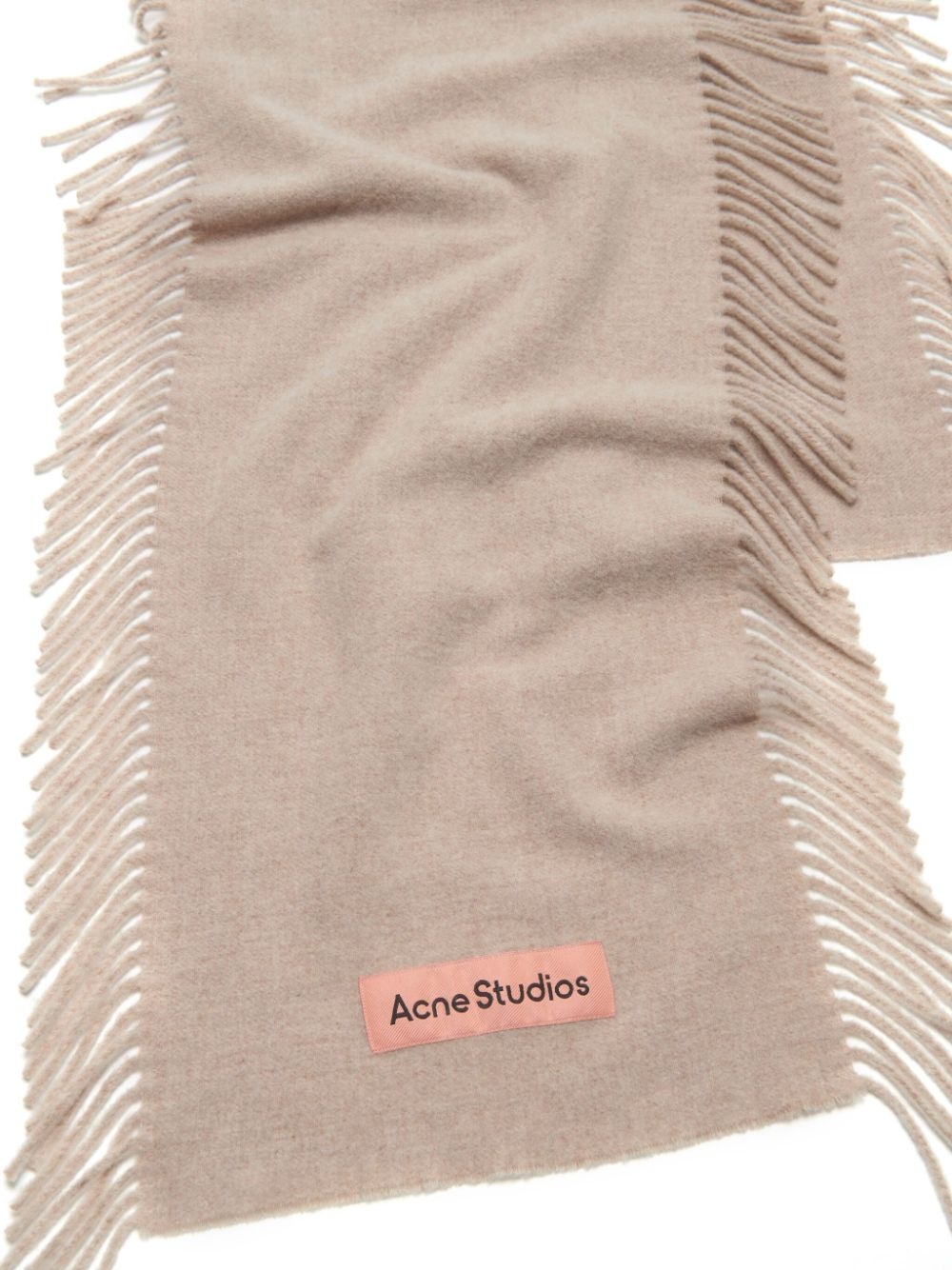 wool fringed-edge scarf - 2