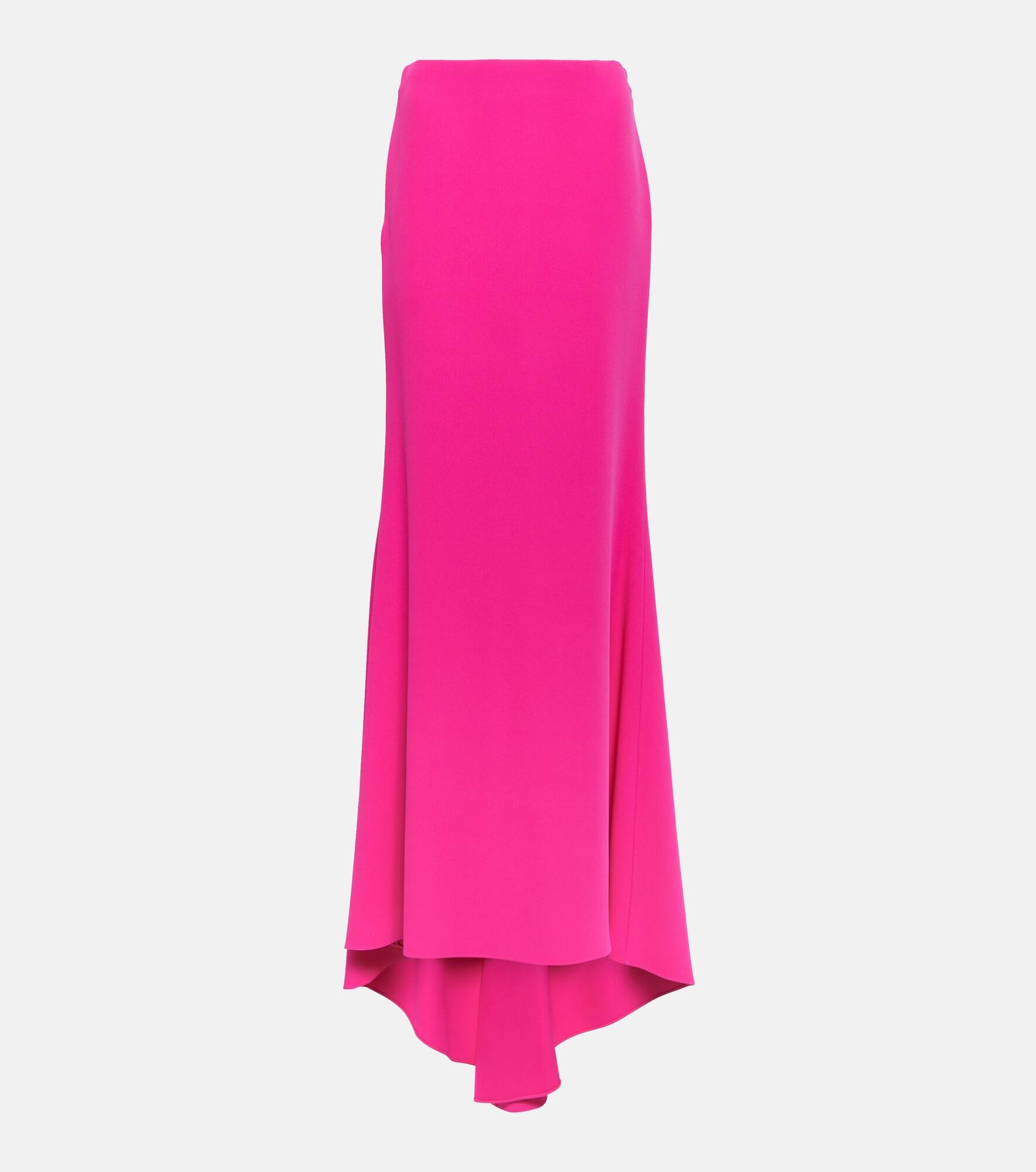 High-rise silk cady maxi skirt - 1