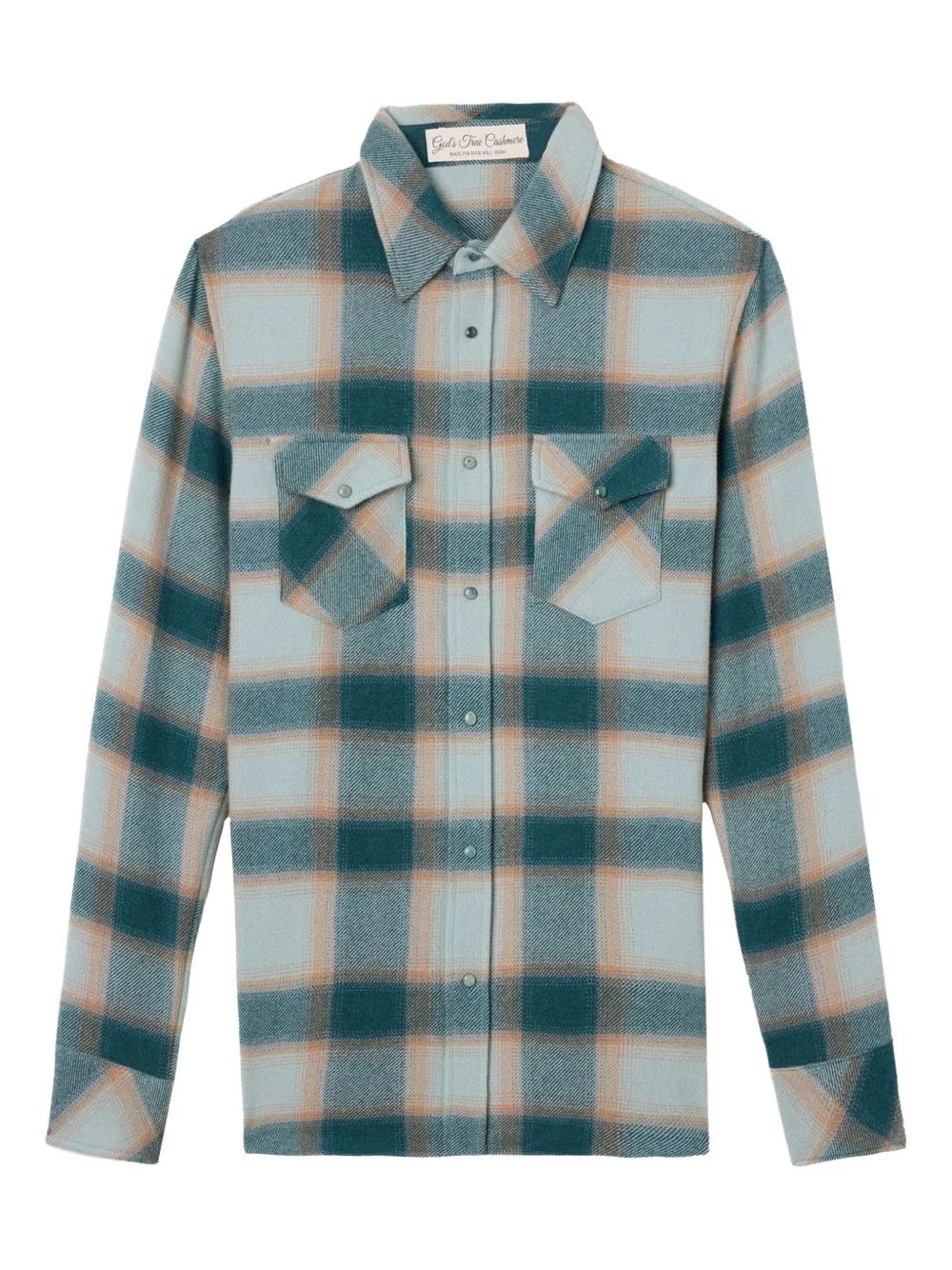 Avocado Shadow pocket checked shirt - 1