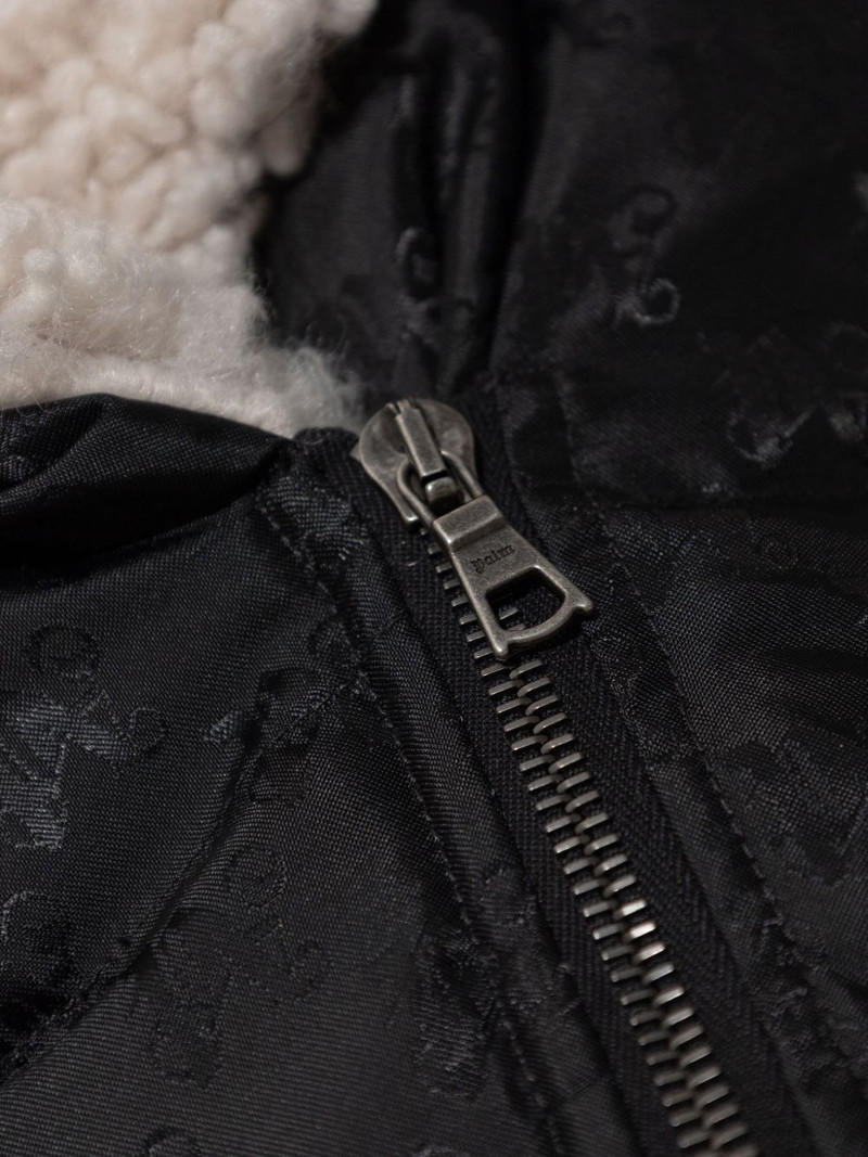patterned faux-fur jacket 5