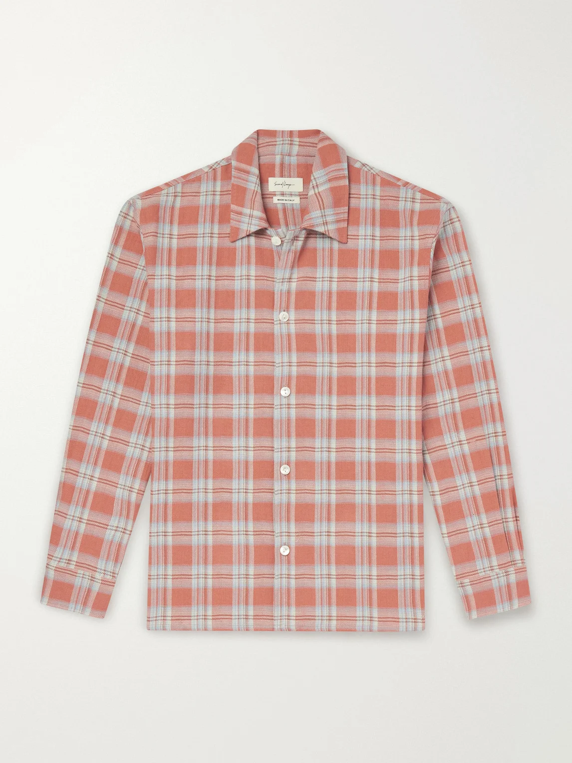 Checked Cotton-Flannel Shirt - 1