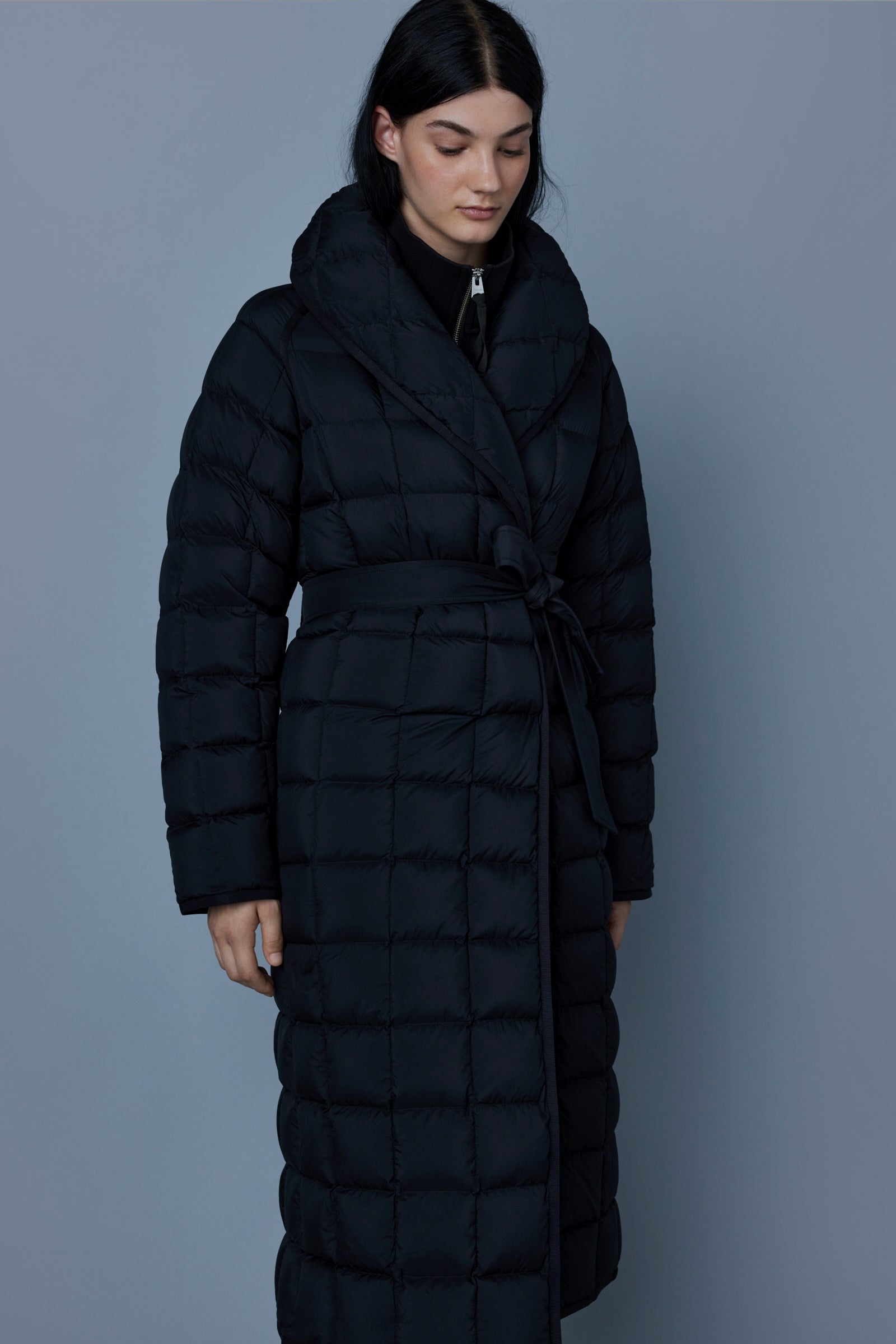 ALLEGRA Matte light down wrap coat - 5