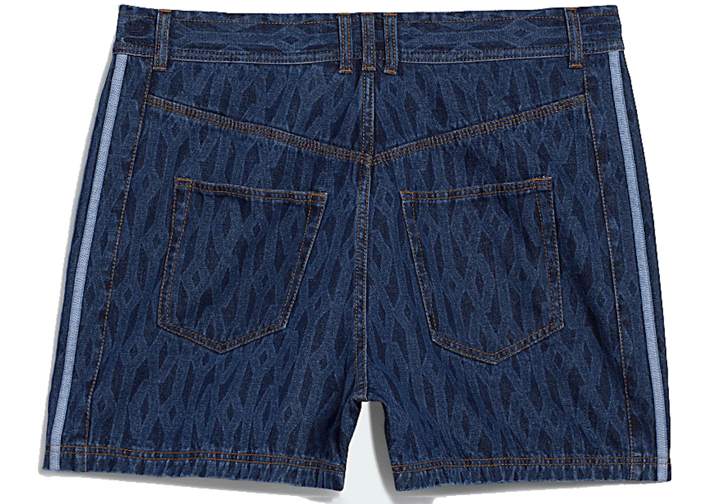 adidas Ivy Park Monogram Denim Shorts (All Gender) Dark Denim - 2