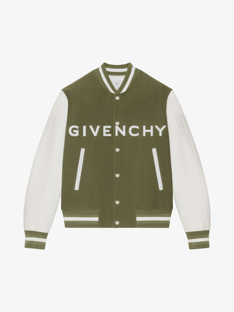GIVENCHY JACKET IN WOOL AND LEATHER에 대해 - 1