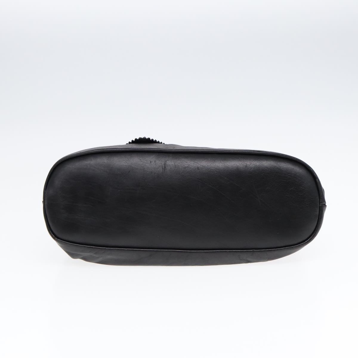GUCCI Hand Bag Leather Black Gold - 9